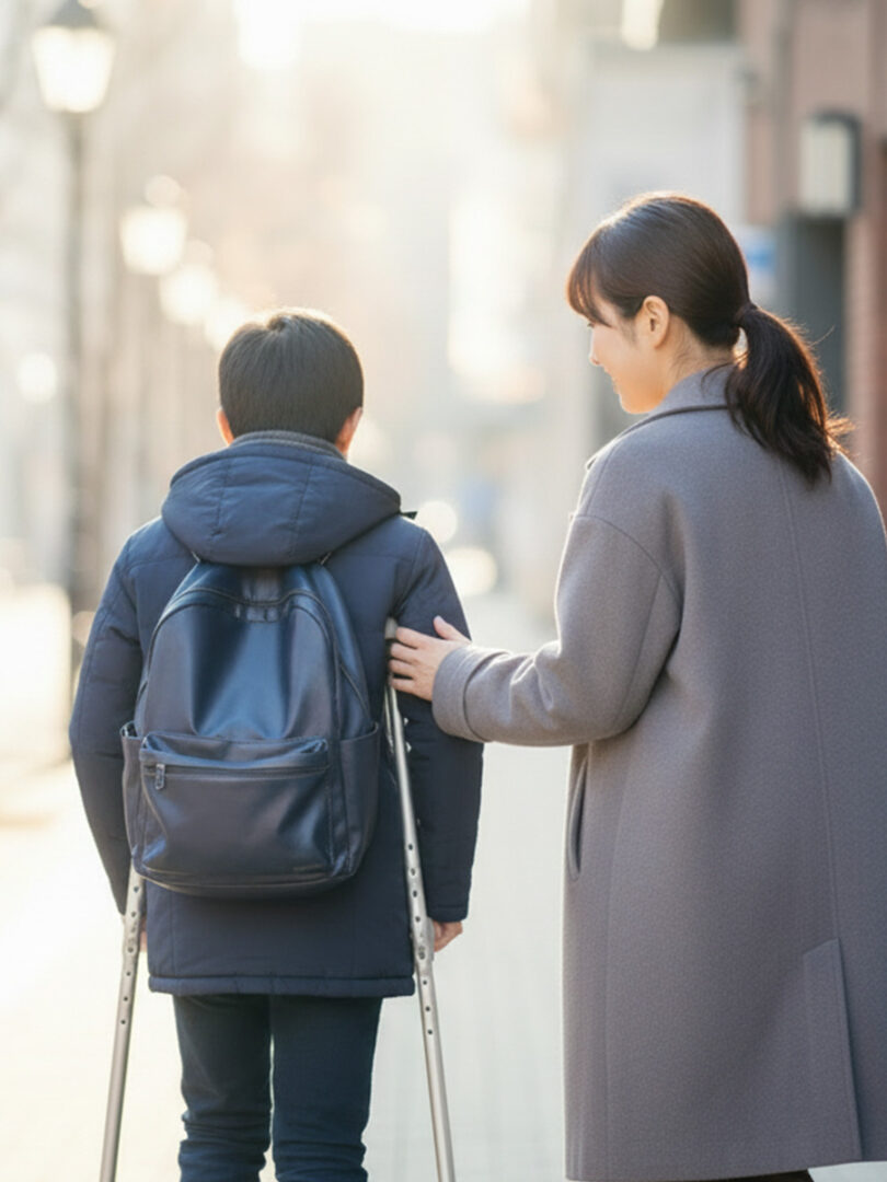 骨折した子供のイメージ