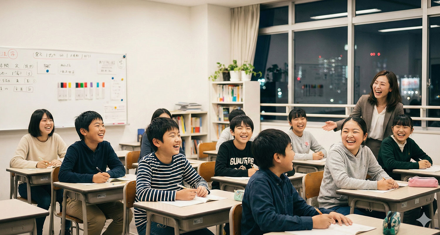 中学受験塾の活気ある授業の様子