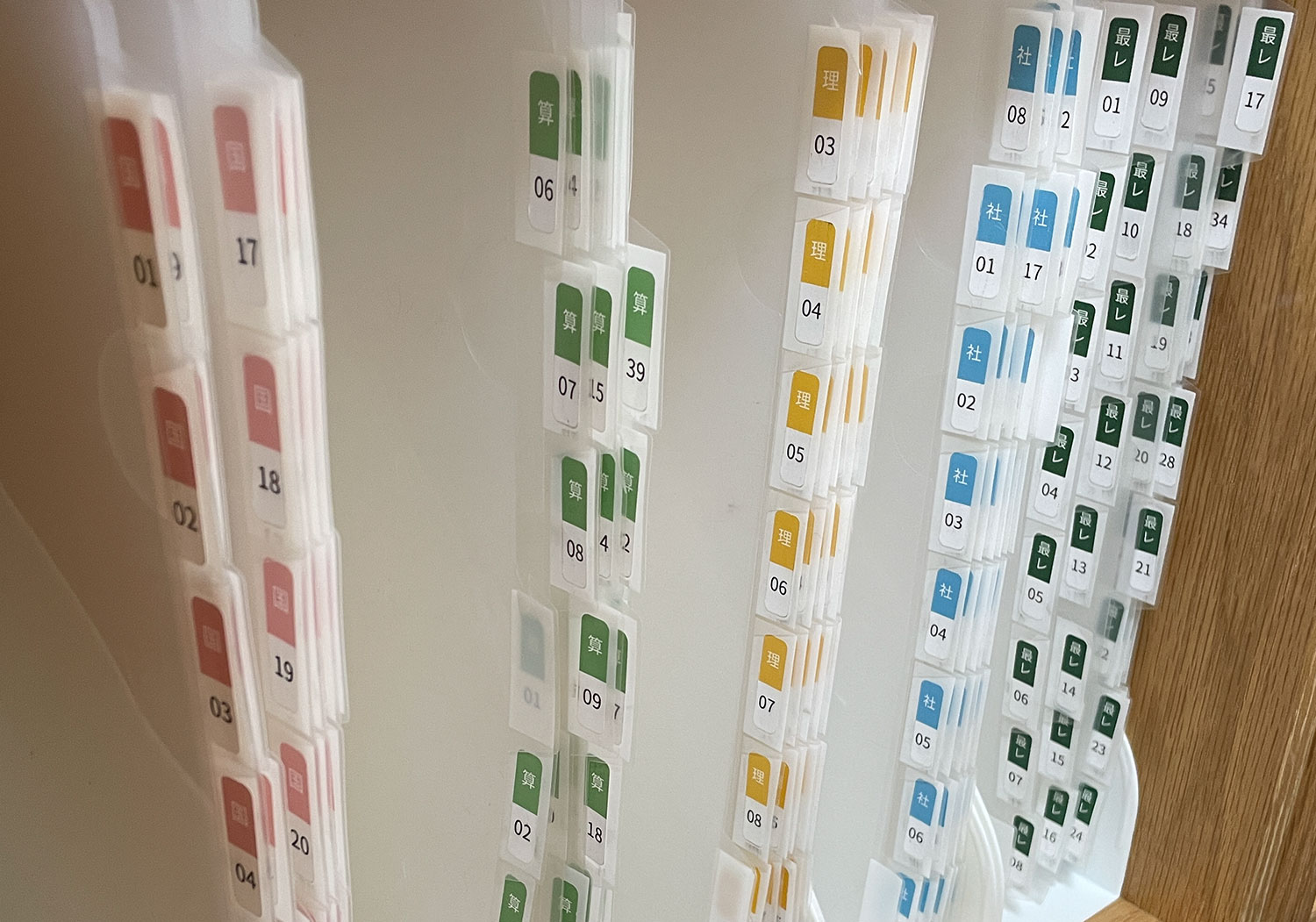 中学受験プリント整理　クリアファイル